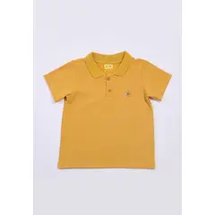 BABY PLANET - Camiseta Polo Amarilla Para Bebe Niño