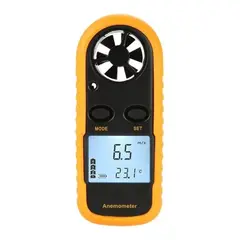 GENERICO - Mini Anemometro Digital Velocidad Del Viento Y Temperatura