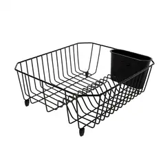 RUBBERMAID - Locero Escurridor Negro De Platos Pequeño