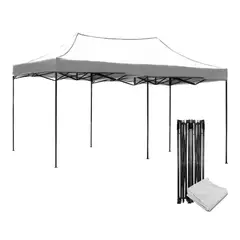 JARDIMEX - Carpa plegable 3x6 blanca sin paredes-