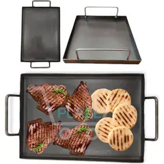 JGA COMPANY - Plancha de hierro para asar carne de alta calidad 26x36
