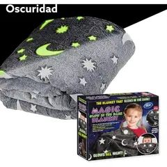 MULTIPLACE COLOMBIA - Cobija para niños luminosa en la oscuridad original 180x100