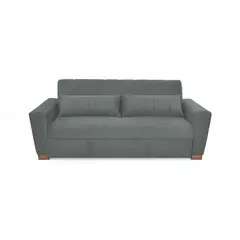 VENECIA - Sofa Cama 3 Puestos Hannover 210x89x85 Tela Gris