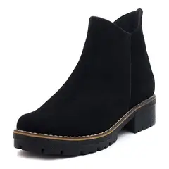 MOOPY - BOTIN CUERO NEGRO CARNAZA BC-776
