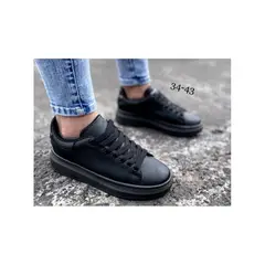 GENERICO - TENIS UNISEX COLOR NEGRO