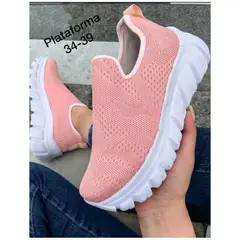GENERICO - TENIS PARA DAMA ROSA.