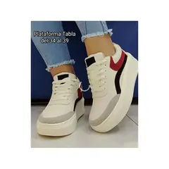 GENERICO - TENIS MUJER PLATAFORMA