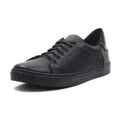 MOOPY - TENIS CUERO NEGRO  A-3
