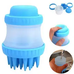 MULTIPLACE COLOMBIA - Cepillo de baño para mascotas con dispensador de jabon automatico