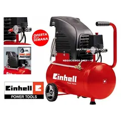 EINHELL - Compresor aire aleman enhell 24 lts 2 hp 116 psi uso profesional