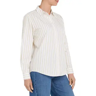 TOMMY HILFIGER - Camisa 1985 Collection Con Corte Amplio Mujer Beige