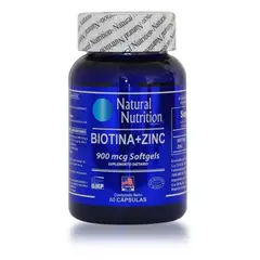 NATURAL NUTRITION - Biotina 900 Mcg Nat Nutrition X 60 Capsulas