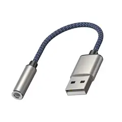 GENERICO - Tarjeta de audio sonido y micrófono externa usb a jack 35mm