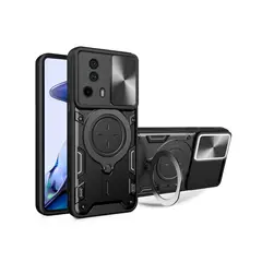 GENERICO - Funda Prot Camara Con Soporte Compatible Xiaomi 13 Lite Negro