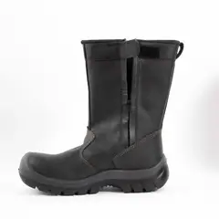 HERREROS - Bota Hombre Seguridad Industrial Sin Puntera -Herreros- Soldador Negro