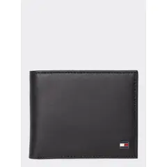 TOMMY HILFIGER - Minicartera De Piel Plegable Negro