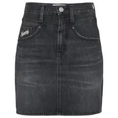 TOMMY HILFIGER - Falda Mom Mujer Negro Tommy Jeans