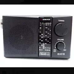 SONIVOX - Radio portátil 5 banda am fm vs-r118 con antena