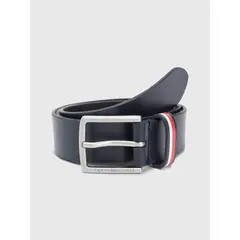 TOMMY HILFIGER - Cinturón De Niños En Piel Con Elástico Unisex Azul