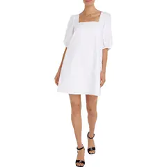 TOMMY HILFIGER - Vestido Hasta La Rodilla Mujer Blanco