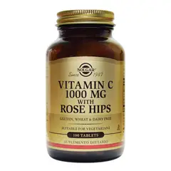 SOLGAR - Vitamina C 1000mg Rose Hips X 100 Tabletas