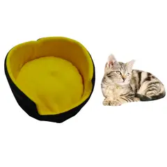 HALLY PET - Cama doble faz para gatos pequeña Amarillo.