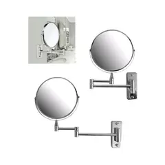 GENERICO - Espejo De Brazo Para Pared Doble Cara Con Aumento