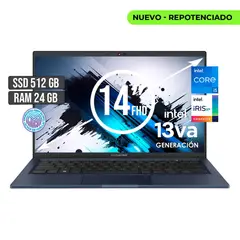 ASUS - PORTATIL INTEL CORE I5-1335U SSD 512GB RAM 24GB LED 14 FULL HD