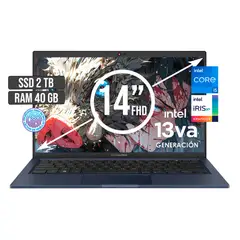 ASUS - Portátil Intel Core I5-1335U 2TB SSD 40GB RAM 14" FHD ExpertBook B1402CVA-NK2506