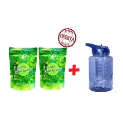 LIU FENPING - Promoción Te Verde Goslim Repuesto X2 Botilito Motivacional 1L