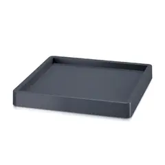 TUMATERA - Base Cuadrada Con Borde 37 cm Antracita