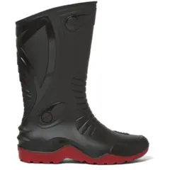 IDECAL - Bota de lluvia impermeable motociclismo dakar rojo.
