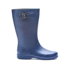 IDECAL - Bota de lluvia impermeable mujer ginna azul.