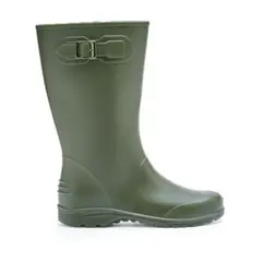 IDECAL - Bota de lluvia impermeable mujer ginna verde.