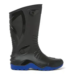 IDECAL - Bota de lluvia impermeable motociclismo dakar azul.