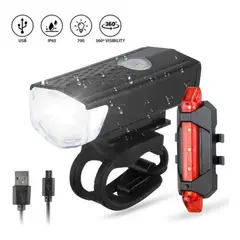 GENERICO - Linterna Bicicleta Usb Recargab 350 Lum Usb