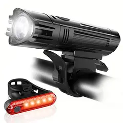 GENERICO - Combo Linterna Bicicleta 1000 lum Usb Amplitud Recargable