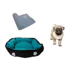 HALLY PET - Cama Grande Doble Faz Mascota Cobija Térmica