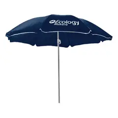 ECOLOGY - Sombrilla Parasol De Playa Weekend 2.10m Color Azul Marino Diseño De La Tela Liso