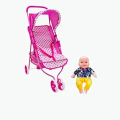 IMPORTADORA MAKA - Coche y bebé De juguete Niñas Infantil.