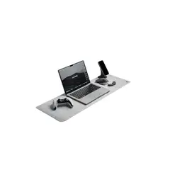 DELTAHUB - Desk Pad para escritorio - tamaño M - gris claro