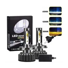 UNIVERSAL - Dos luces led h4 tricolor infitary 16000lumens rompe niebla
