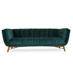 GENERICO - Sofa Haru Nordico Terciopelo Verde Esmeralda