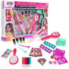 MARKET TOYS - Kit Infantil De Belleza Uñas Cabello Estilo Original