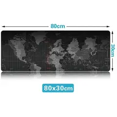 GENERICO - Mouse pad mapa mundo xl 80x30 gamer base goma antideslizante mapamundi