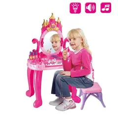 GENERICO - Tocador Y Piano Infantil Con Silla Luz Sonido Accesorios