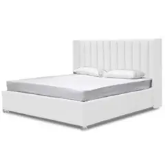 EKONOMODO COLOMBIA - Colchon Doble 1 Pillow + Base Cama + Espaldar + Puff Julieta Blanco