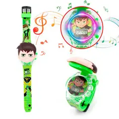 DAYOSHOP - Reloj Niños Digital Luces Sonido Tapa Ben 10 Tennyson