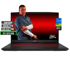 MSI - GL66 INTEL CORE I7 12700H SSD 2TB RAM 64GB RTX 3070 8GB 15,6 FHD 144Hz
