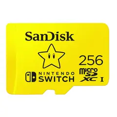 SANDISK - Tarjeta microSDXC UHS-I para Nintendo Switch 256 GB.